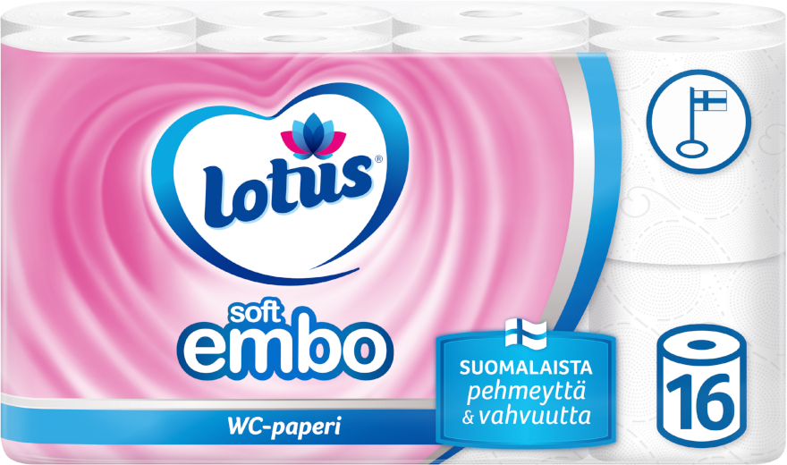 Lotus Soft Embo 16 Rl wc-paperi