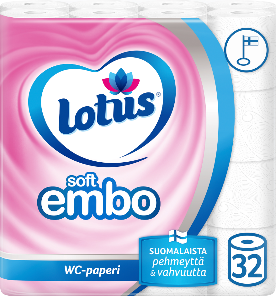 Lotus Soft Embo 32 Rl wc-paperi